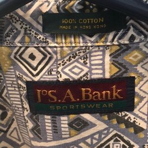 Bright Pattern Shirt.  JoS.A.Bank Sz XL